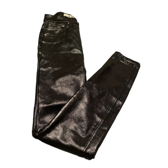 We the free skinny  black shinny jeans - Picture 2 of 2